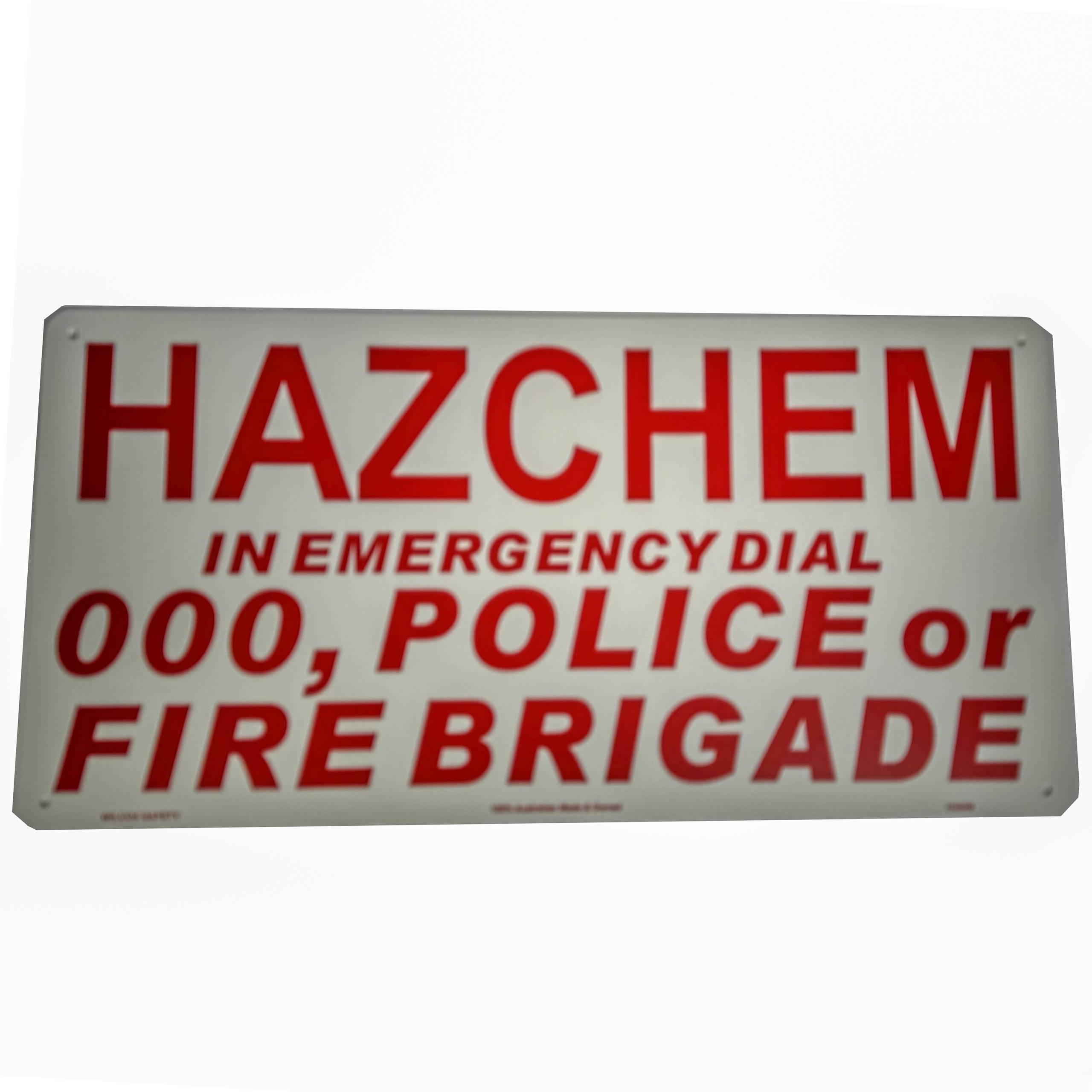 Hazchem Warning Sign